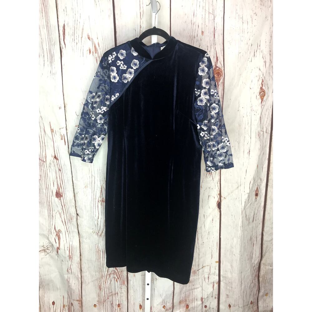 vicki and lucas velvet lace cheongsam fashion dresses